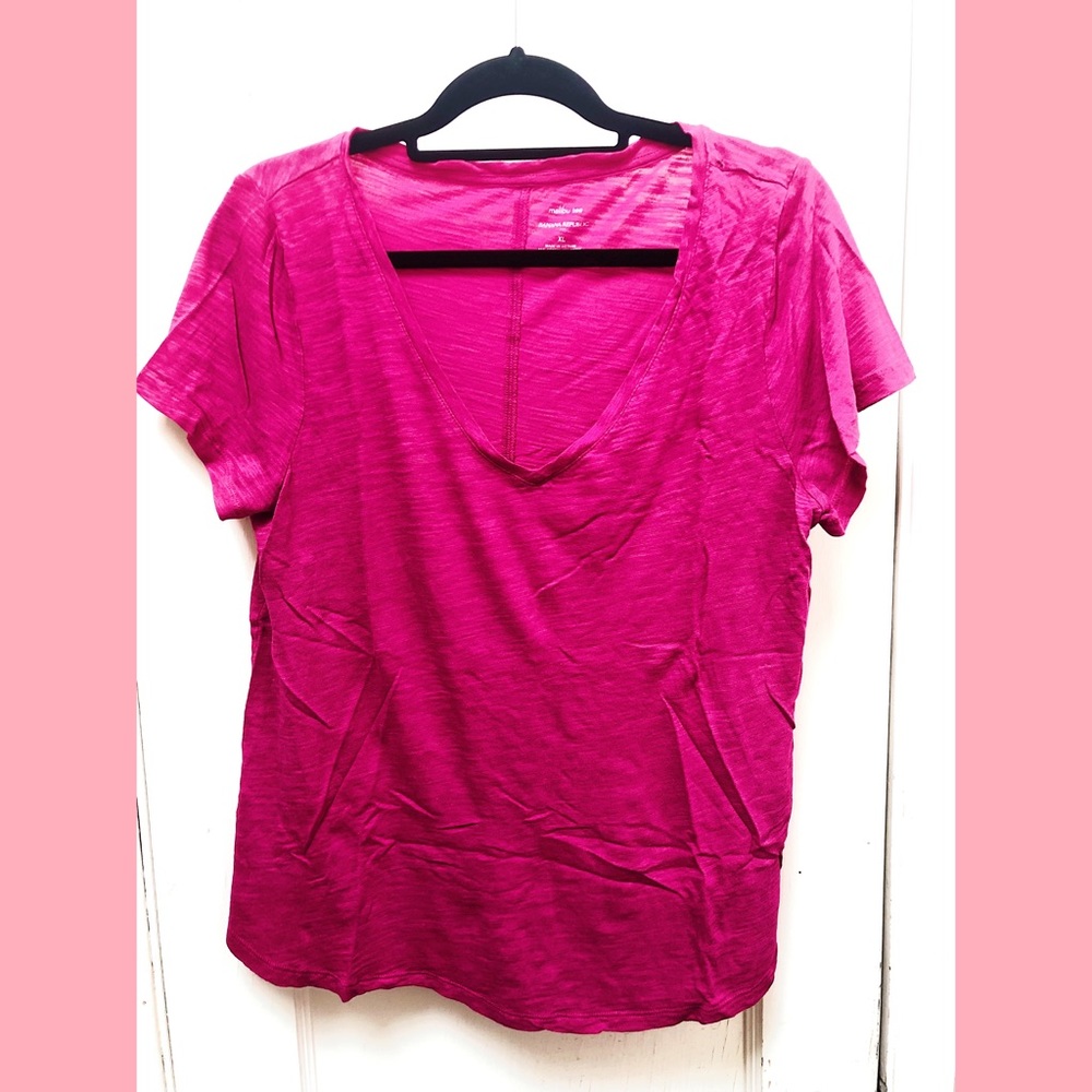 Banana Republic Malibu Tee Scoopneck Heathered